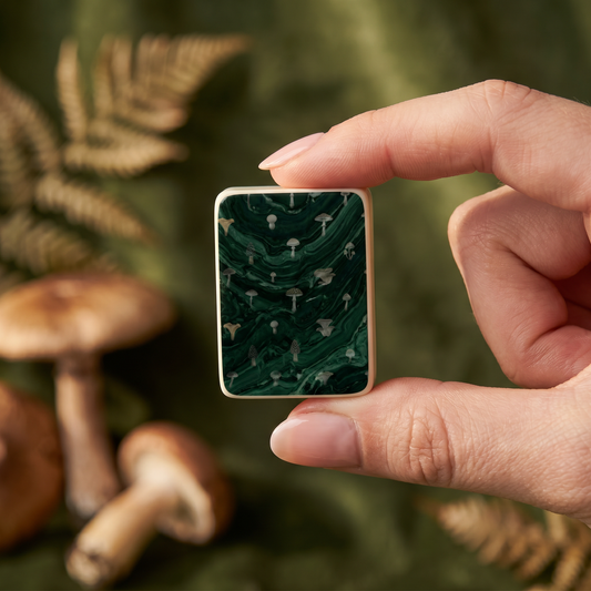 Forest Forager Mushroom Mahjong Tile Set | 166 Piece American Mahjong Cottagecore Gift