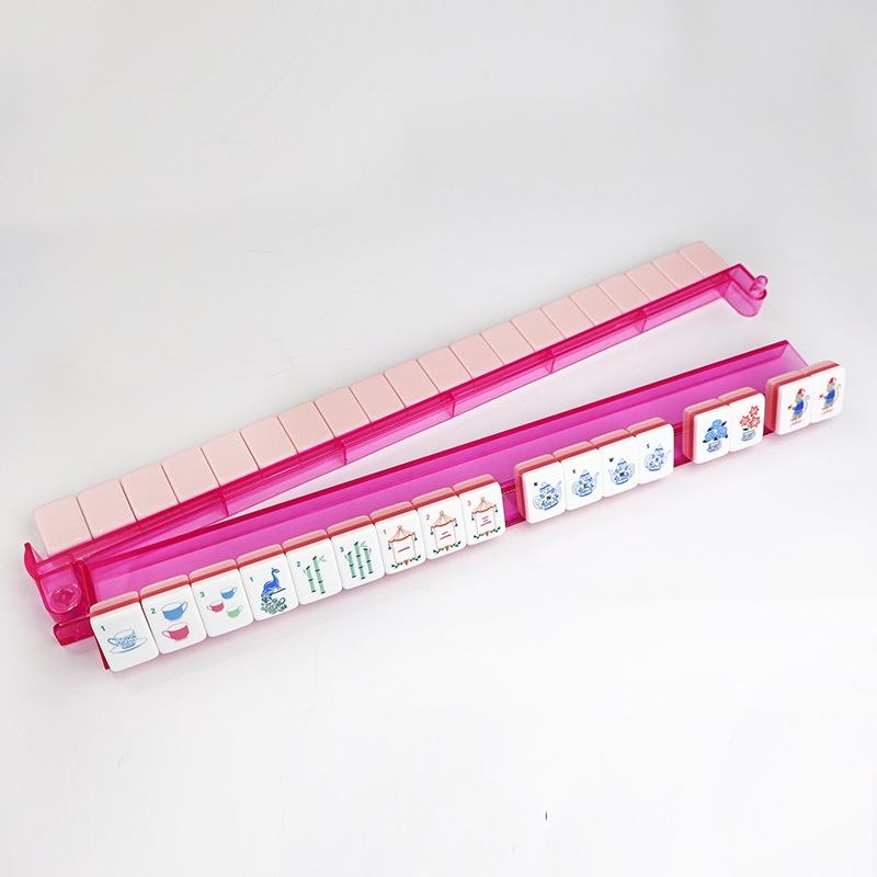 Rose Quartz Acrylic American Mahjong Tile Set