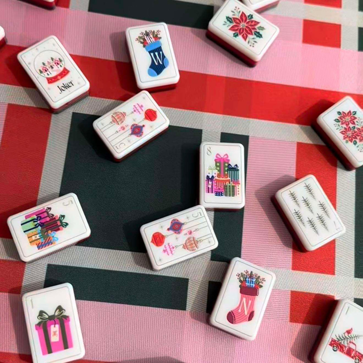 Starlight Noël Acrylic American Mahjong Tile Set — product image 6 of 6