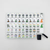 Specter Bow Halloween Acrylic American Mahjong Tile Set | Black & White Ghost Gift 160 Tiles