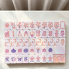 Iceflower Shell Acrylic American Mahjong Tile Set | Iridescent Floral 160 Tiles