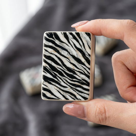 Panda Marble Mahjong Tile Set