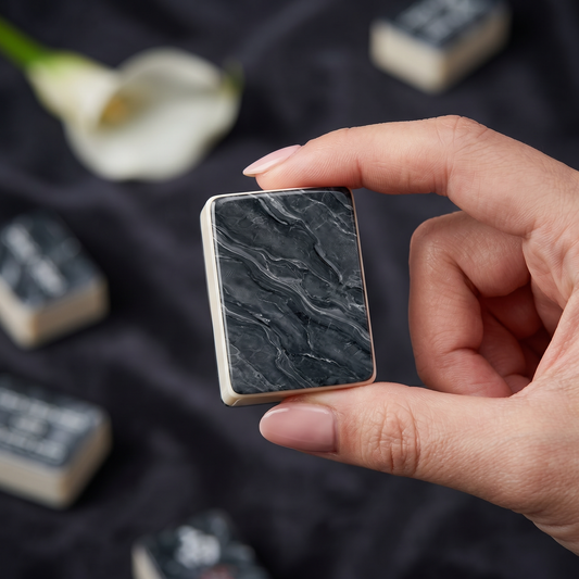 Storm Snake Marble Mahjong Tile Set