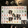Gilded Obsidian Acrylic American Mahjong Tile Set | Black Gold Marble 160 Tiles