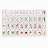 Evergreen Merriment Acrylic American Mahjong Tile Set | Lime Christmas Holiday 160 Tiles