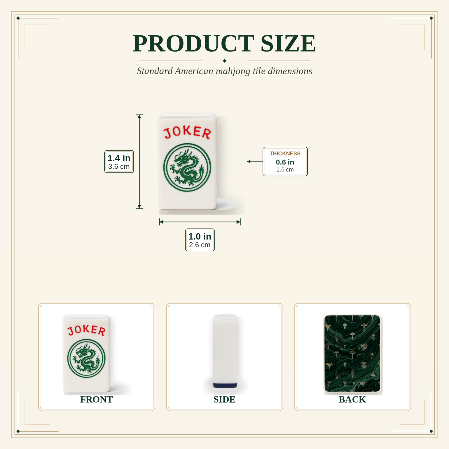 Forest Forager Mushroom Mahjong Tile Set | 166 Piece American Mahjong Cottagecore Gift