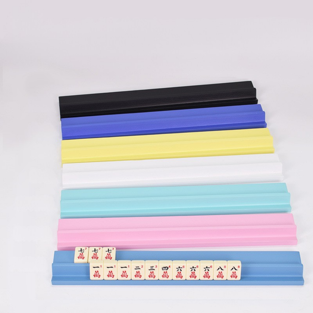 Color Pop 16" Wooden Mahjong Racks & Pushers (Set of 4) — detail view 1, Mahjong Loft