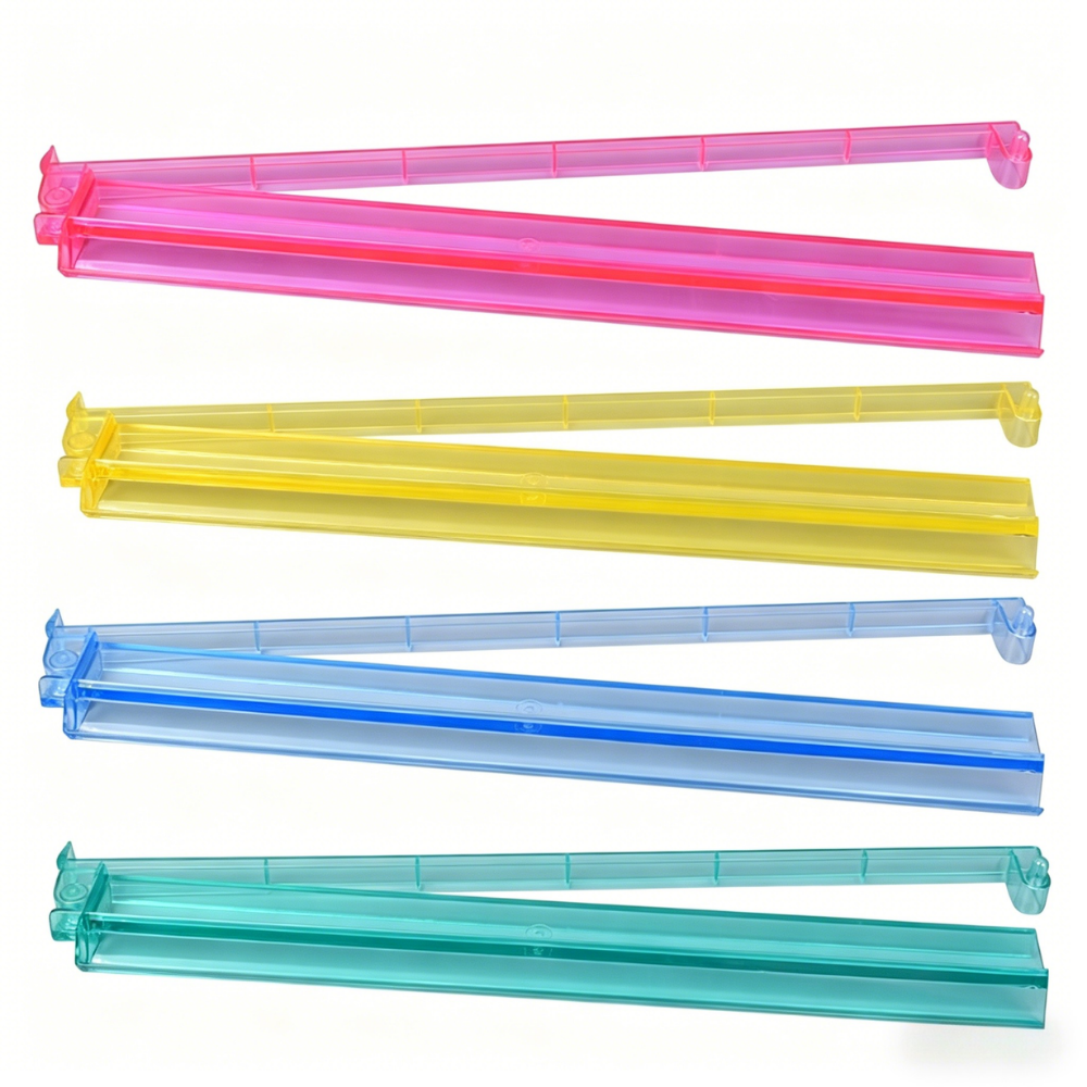 Translucent Pastel 18" Mahjong Racks & Pushers (Set of 4) — full set flat lay, Mahjong Loft