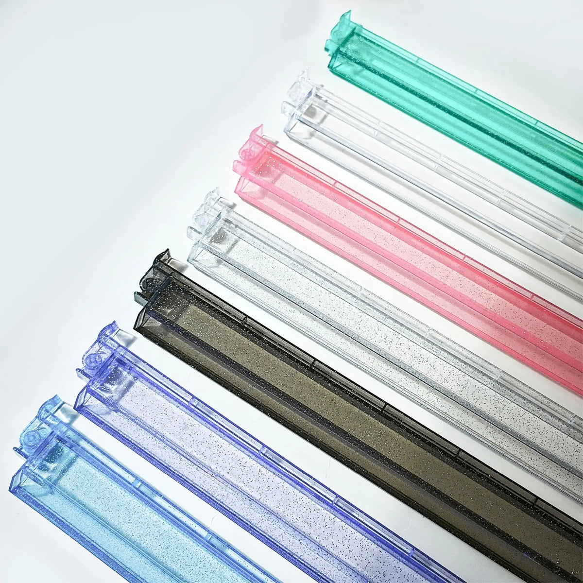 Clear Glitter 18" Mahjong Racks & Pushers (Set of 4) — detail view 3, Mahjong Loft