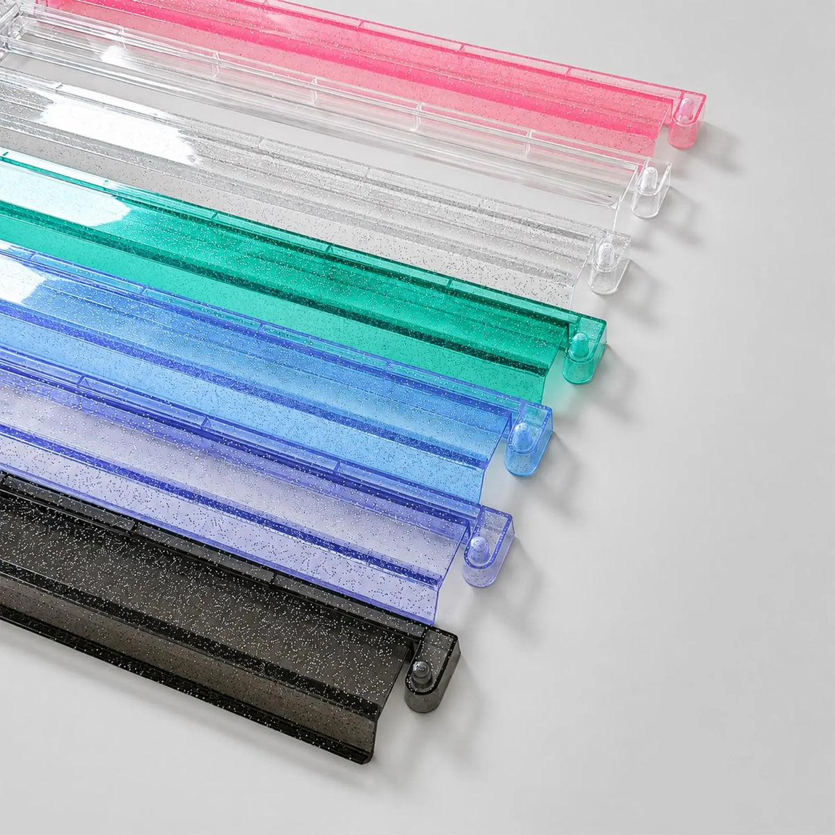 Clear Glitter 18" Mahjong Racks & Pushers (Set of 4) — detail view 1, Mahjong Loft