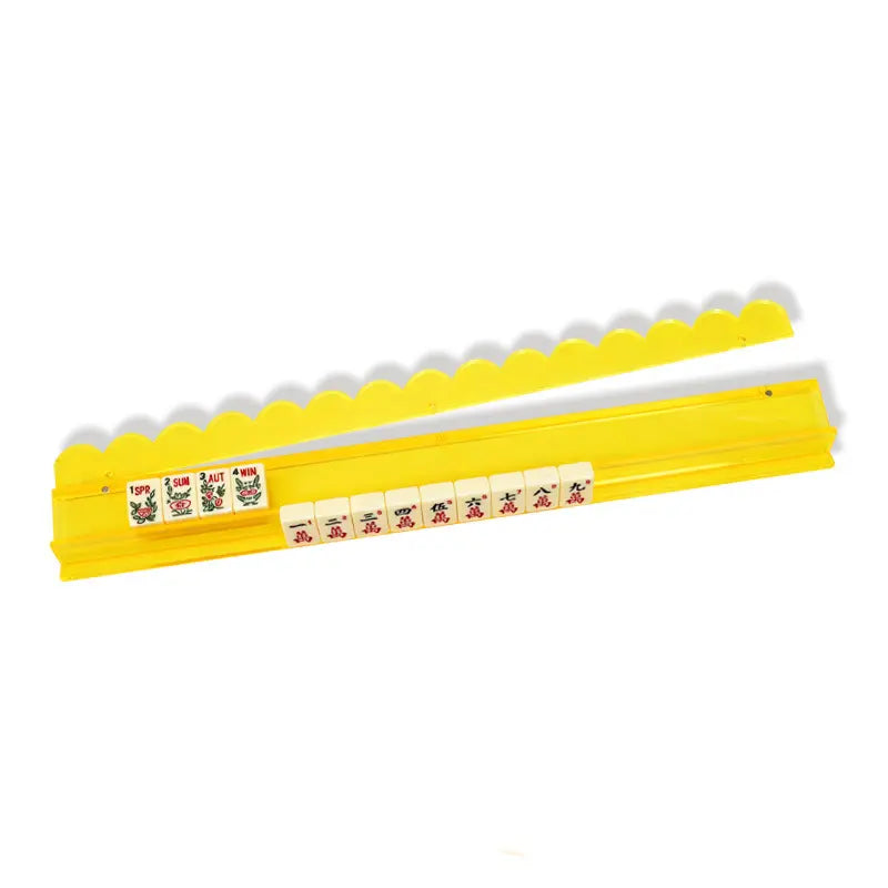 Scalloped Clear Acrylic Mahjong Racks & Pushers (Set of 4) — detail view 5, Mahjong Loft