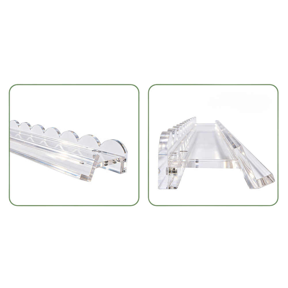 Scalloped Clear Acrylic Mahjong Racks & Pushers (Set of 4) — detail view 9, Mahjong Loft