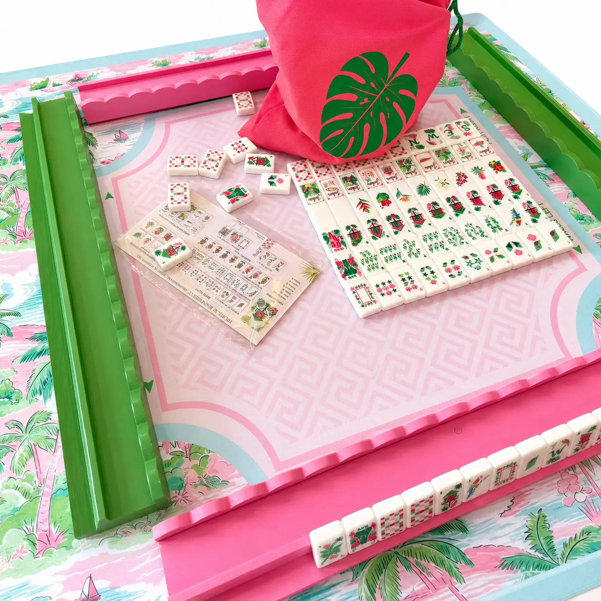 Soft Lacquer 20" Wooden Mahjong Racks & Pushers (Set of 4) — detail view 6, Mahjong Loft