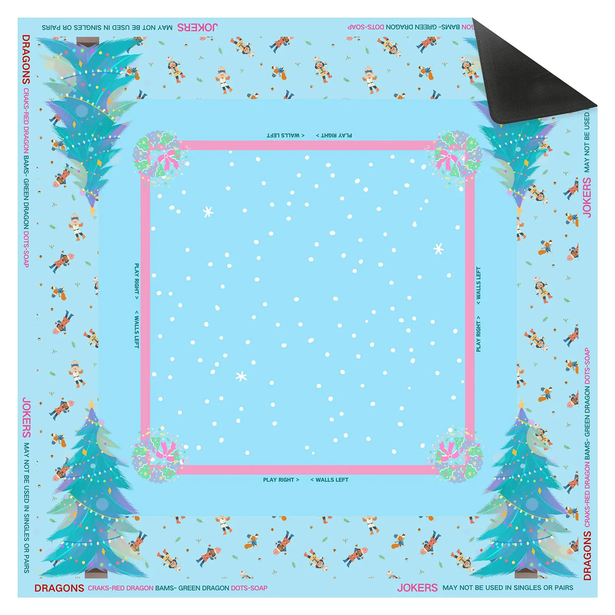 Nutcracker Winter Mahjong Mat mahjong mat — detail view 1, Mahjong Loft