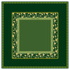 Hunter Green Daffodil Mahjong Mat