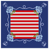 Nautical Anchor Stripe Mahjong Mat
