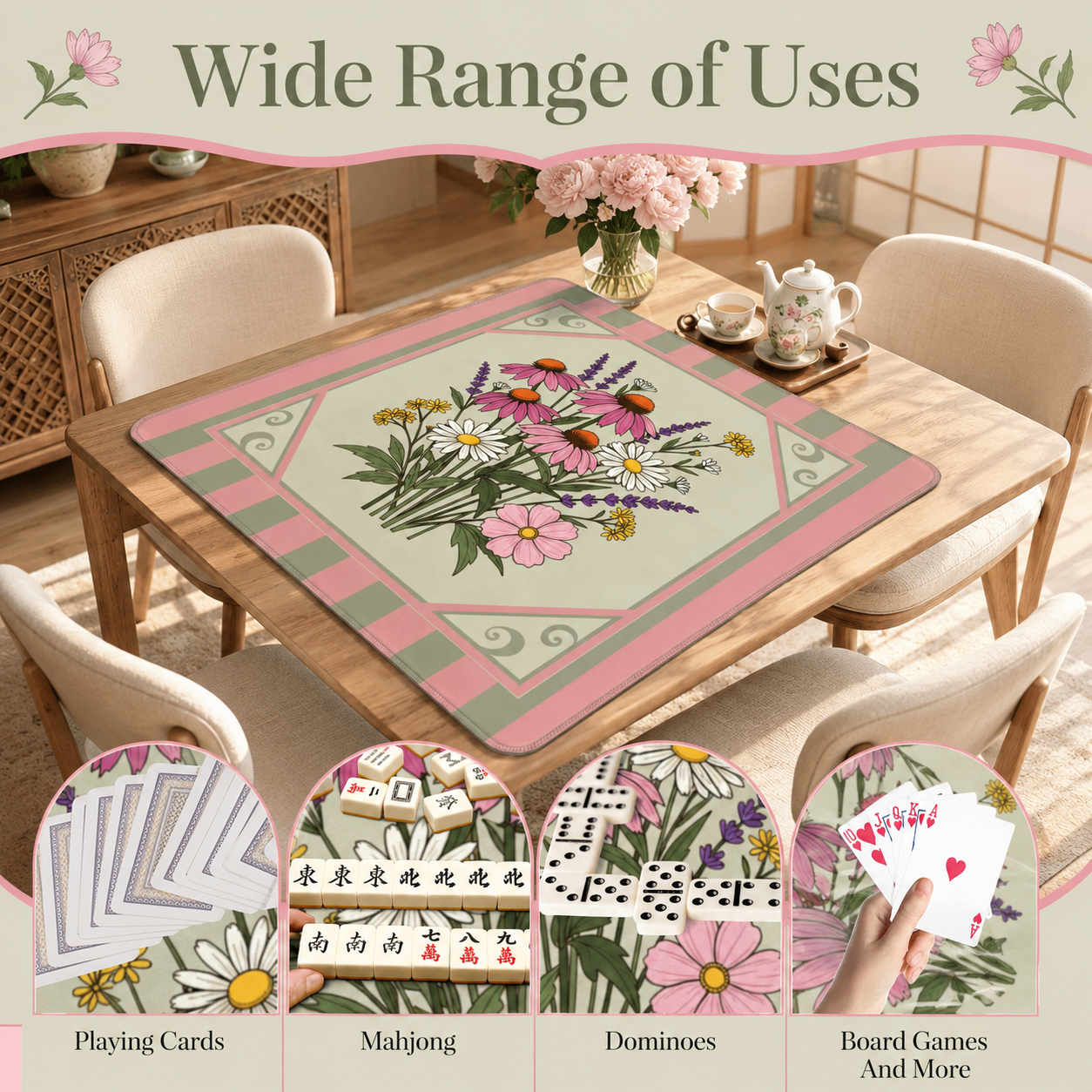 Mahjong Mat 33"x33" (Ship Folded)