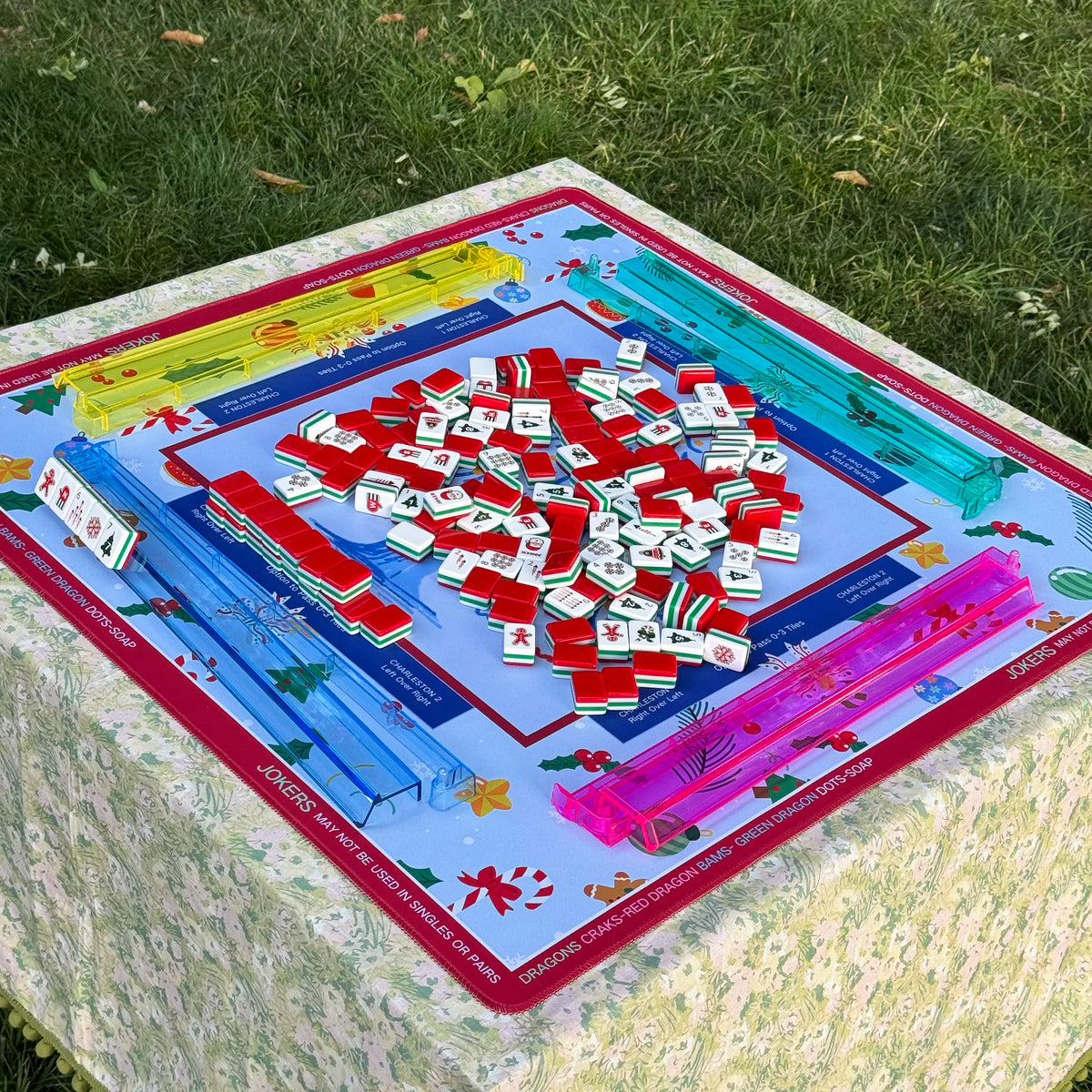 Translucent Pastel 18" Mahjong Racks & Pushers (Set of 4) — detail view 11, Mahjong Loft