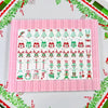 Pink Reindeer Acrylic American Mahjong Tile Set | Blush Christmas Holiday 160 Tiles