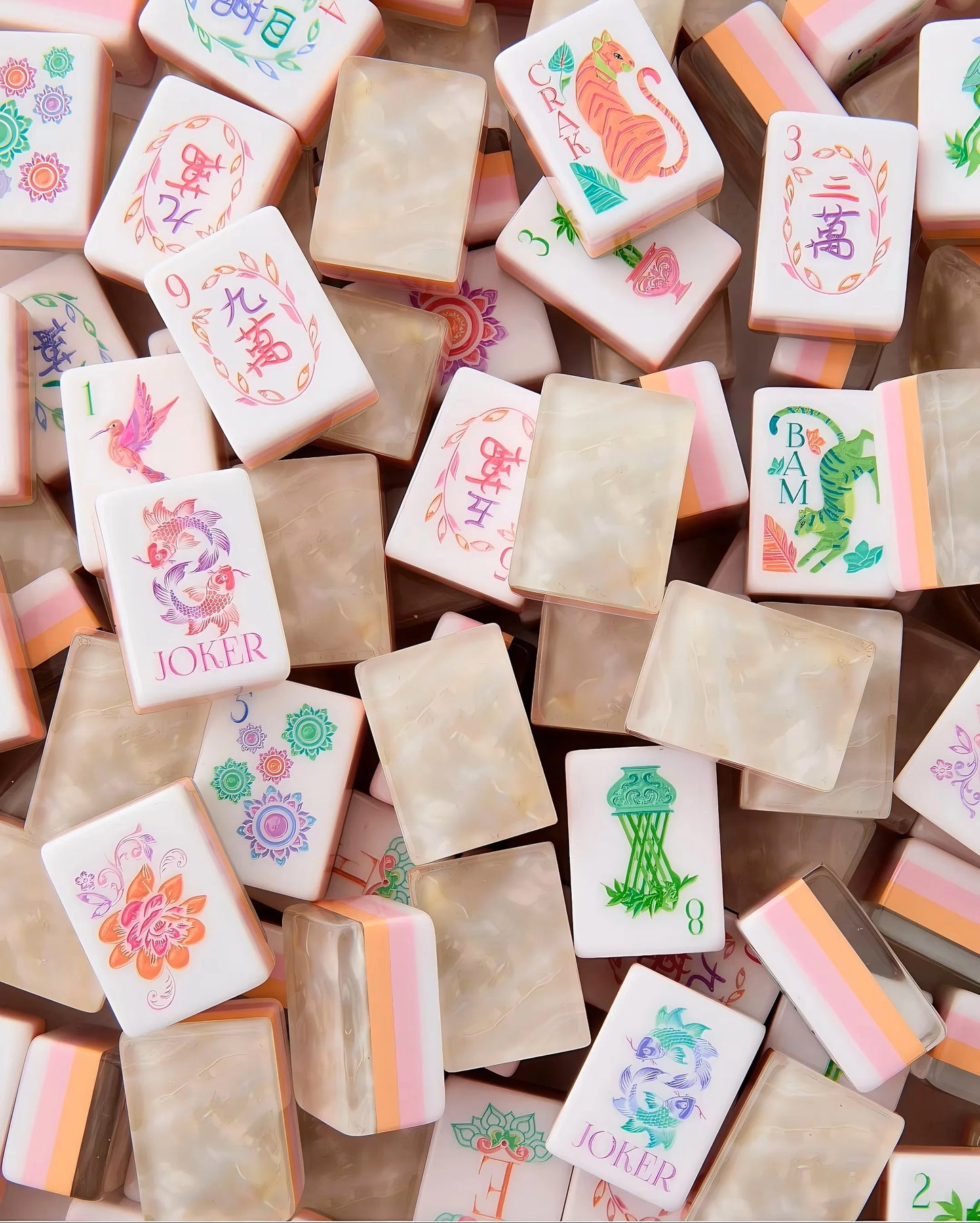 Luxury 4-Tier American Mahjong Set | 160 Pearlescent Tiles