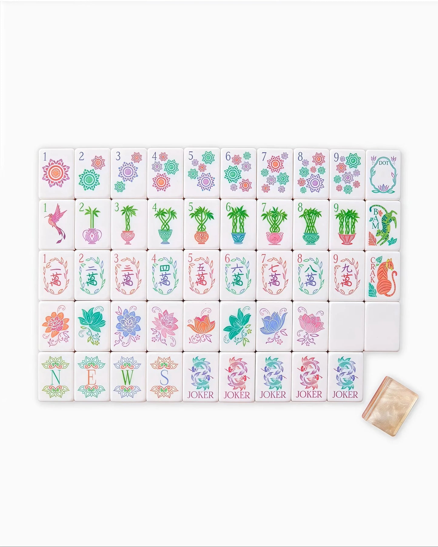 Luxury 4-Tier American Mahjong Set | 160 Pearlescent Tiles