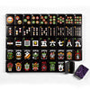 Skull Diner Halloween Mahjong Tile Set | 160 Piece Novelty American Mahjong Set for Spooky Game Nights