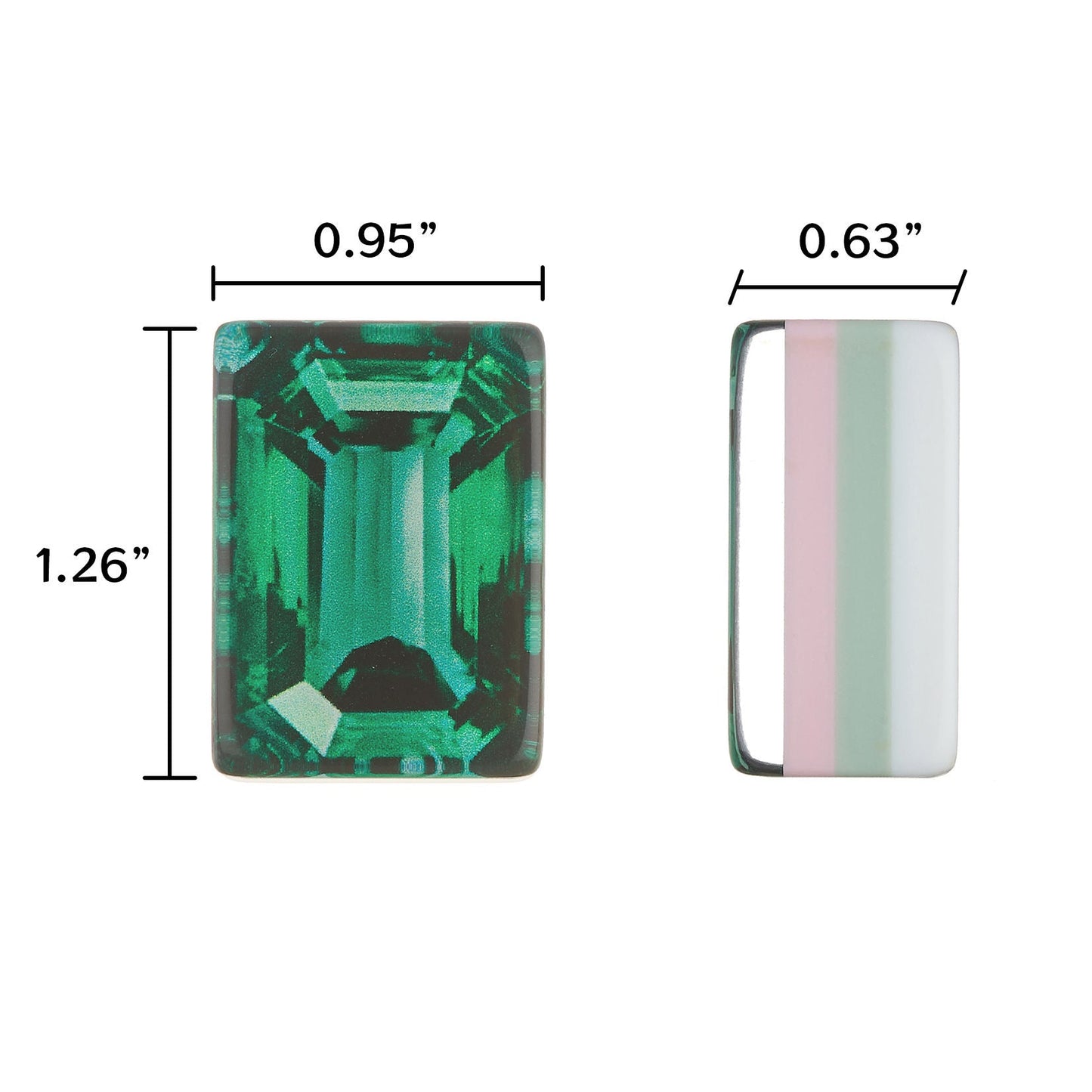 Emerald Jewel emerald green acrylic American mahjong tile set full set arrangement