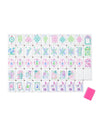 Fuchsia Elephant Acrylic American Mahjong Tile Set