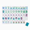 Peacock Lagoon Acrylic American Mahjong Tile Set