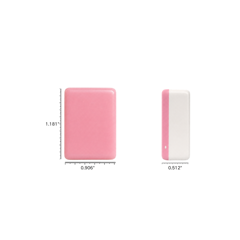Pink Garden soft pink botanical acrylic American mahjong tile set additional product view