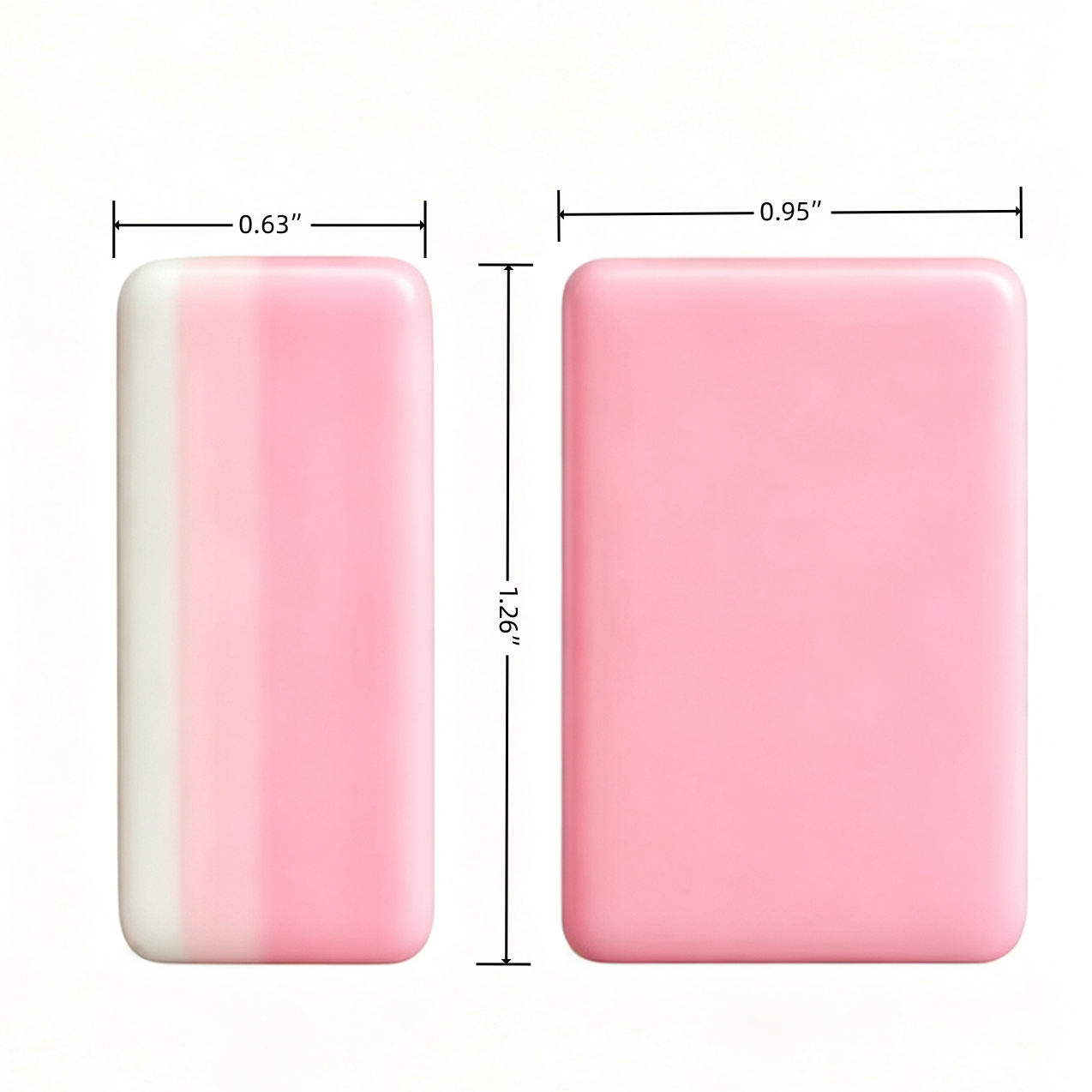 Pink Garden soft pink botanical acrylic American mahjong tile set additional product view