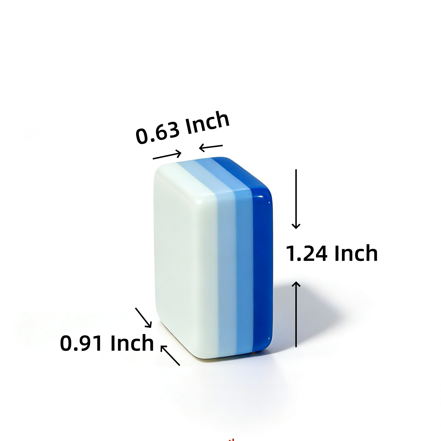 Porcelain Coast blue-and-white porcelain acrylic American mahjong tile set additional product view