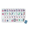 Slate Garden Acrylic American Mahjong Tile Set