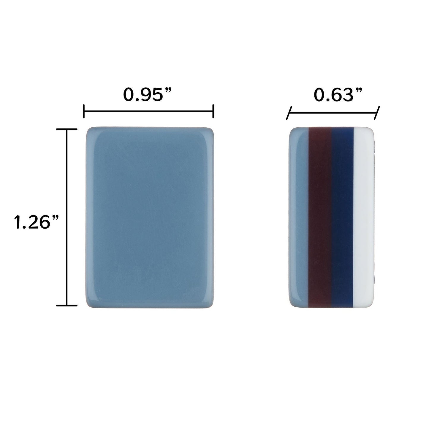 Slate Garden blue-gray acrylic American mahjong tile set full set arrangement