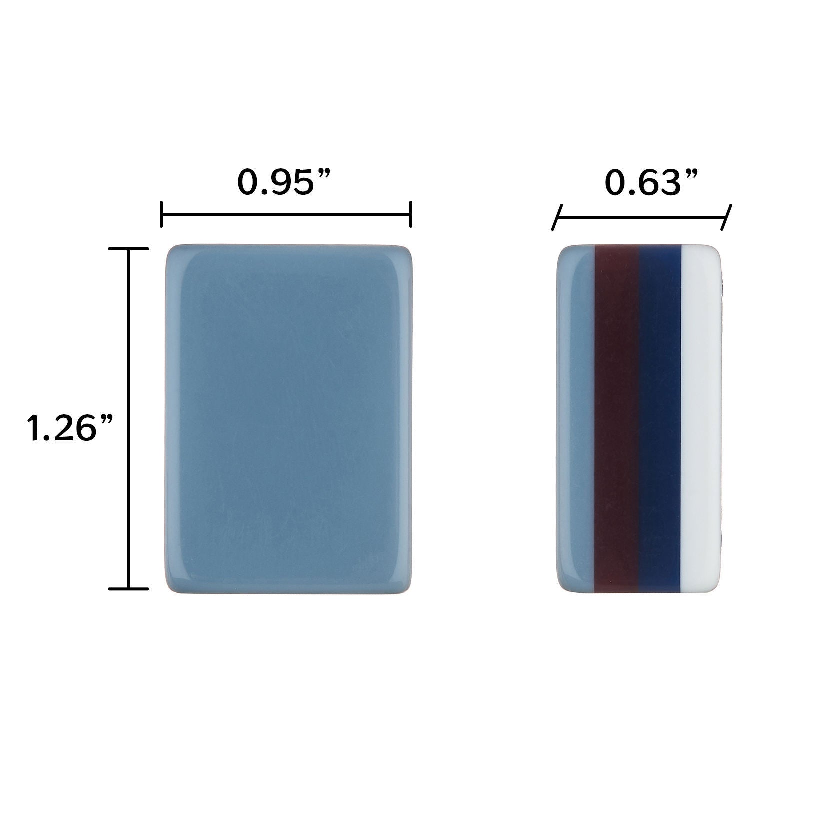 Slate Garden blue-gray acrylic American mahjong tile set full set arrangement