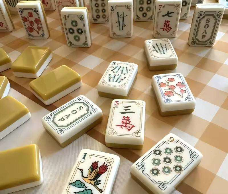 Turmeric Heritage Acrylic American Mahjong Tile Set