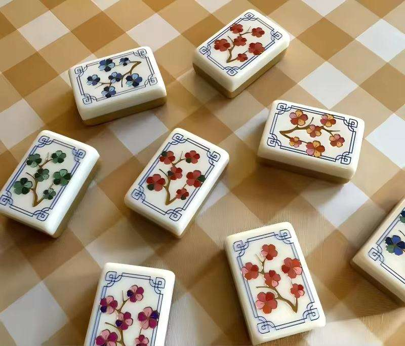 Turmeric Heritage Acrylic American Mahjong Tile Set