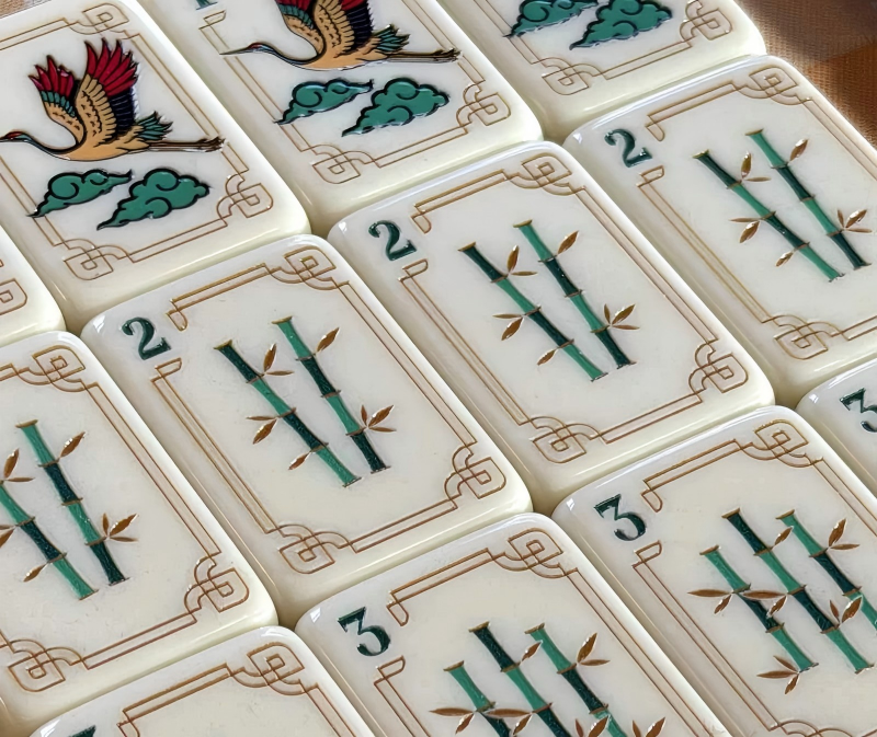 Turmeric Heritage Acrylic American Mahjong Tile Set
