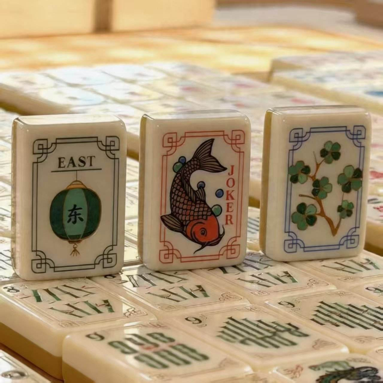 Turmeric Heritage Acrylic American Mahjong Tile Set