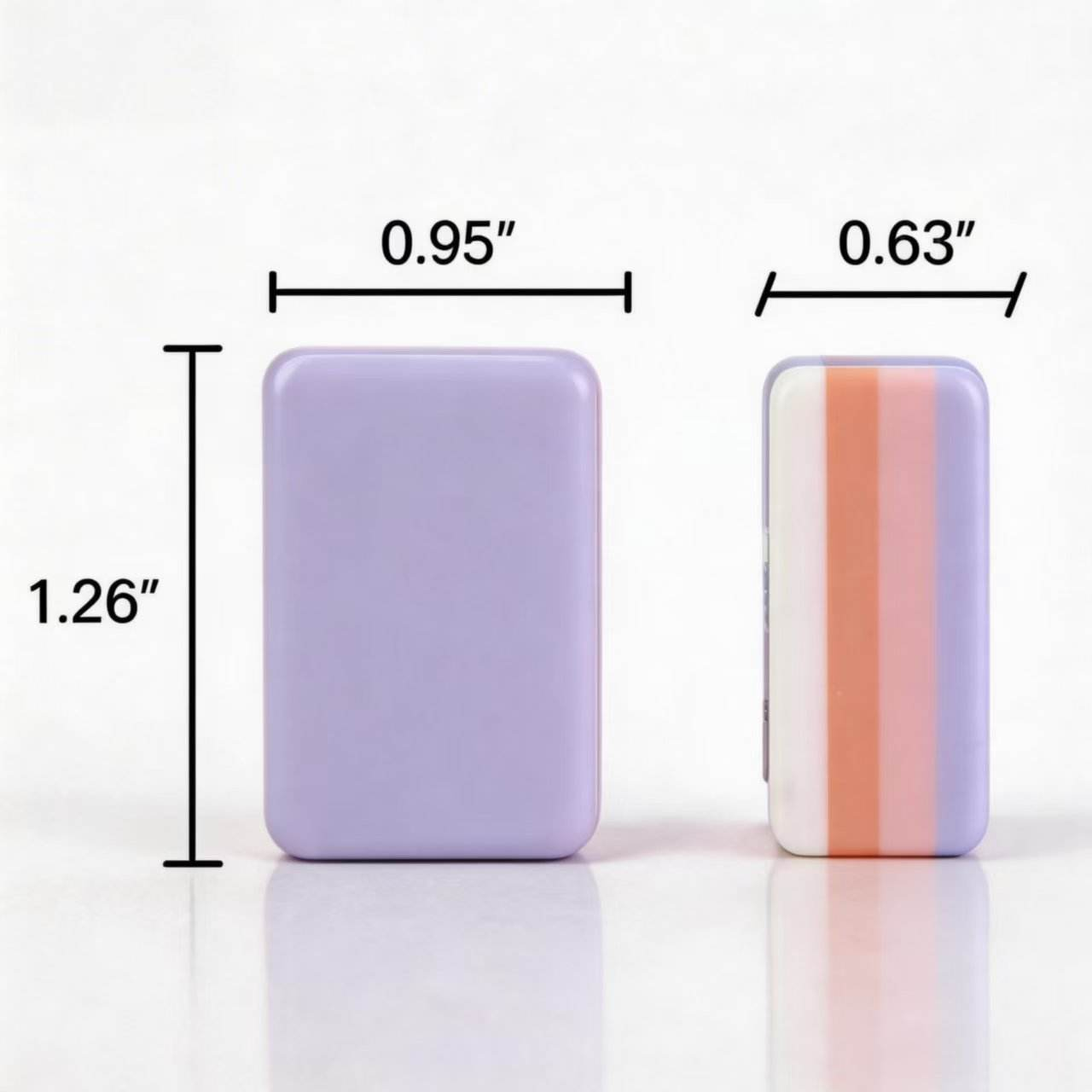 Violet Coral violet and coral acrylic American mahjong tile set additional product view